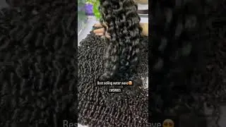 Top quality virgin human hair water wave bundles sew in bundles #waterwave