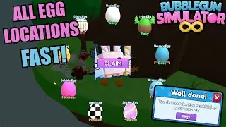All BGSI Egg Locations FAST - Bubble Gum Simulator Infinity!