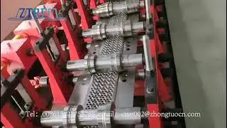 Zhongtuo Popular metal SCAFFOLDING walk boad rolling forming machine to Russian