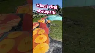 Miami&rsquo;s Beach Skate Park is INSANE! 🌴🔥🛹 Cybertruck Kid Rolls In! #shorts
