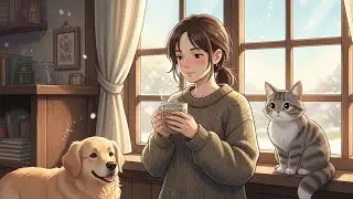 Cozy Winter Morning Routine Anime Style Lofi Golden Retriever 2026 Reset