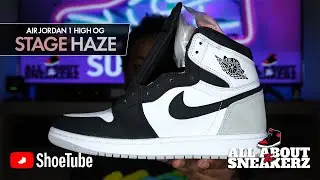 AIR JORDAN 1 HIGH OG 'STAGE HAZE' UNBOXING & REVIEW!! SEMI-EARLY REVIEW!!