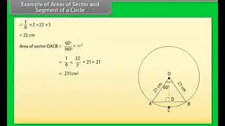 Areas of Sectors and Segment of Sectors-Example-2| Example-2