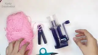How to crochet i cord| Crochet embellish knit stitches #crochet #embellished #cord #machineknitting