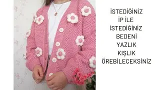 ÇİÇEKLİ HIRKA ANLATIMI 🌺ÇİÇEKLİ HIRKA 🌼 #ÇİÇEKLİHIRKA#FLORALCARDİGAN