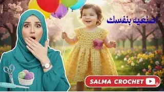 فستان كروشيه للأطفال بتصميم احترافي يناسب جميع الأعمار 2