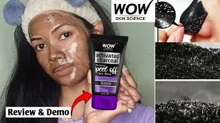 Wow skin science charcoal peel off mask || Honest Review & Demo || @WOWSkinScienceIndia