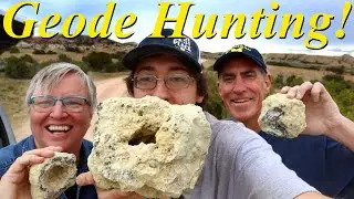 Охота за жеодами с Michigan Rocks и кузнечиками! Раскопки в поисках друзовых жеод и юрских морски...