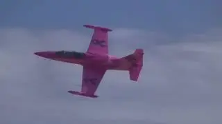 The Pink Jet - photo pass, show right, 2025 Apple Valley airshow media day