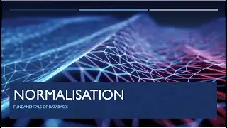 A level Computer Science: Database Normalisation