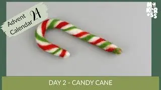Candy Cane - Day 23 | Needle Felting Tutorial | Makerss Advent Calendar 2024