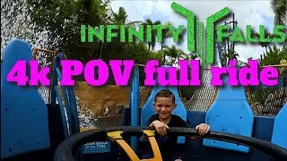 Infinity Falls seaworld - seaworld orlando infinity falls full ride pov 4k