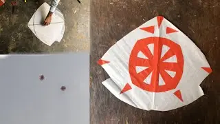 Sharla Kite Making Easy Step by Step | phadar kite making and flying 