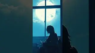 anime character sitting alone in a dark