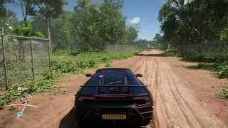 Forza Horizon 5 the sound of the Lamborghini Huracan Performance 2018 engine