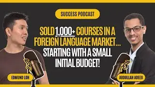 How Abdullah Adeeb Sold 1,000+ Courses In Foreign Language Market