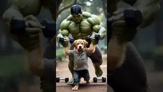 A poor puppy ND hulk friendship story 😭