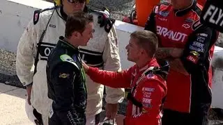 Kurt Busch and Justin Allgaier debrief post-race