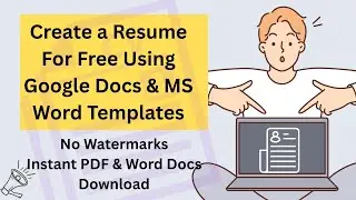 😮 Free Simple Resume Format PDF Download Without Watermarks | Resume Builder | ATS Friendly Resume 🤩