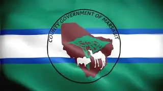 Marsabit County Flag Waving Animation