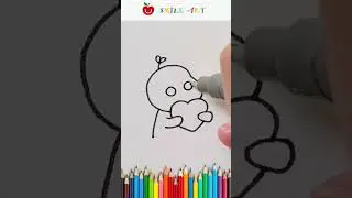 Hướng dẫn vẽ người dễ thương | vẽ người cute #smileart #shorts