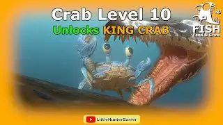 HOW TO UNLOCK King Crab Achievement - Crab [LVL 10] - Feed and Grow Fish - Ep18
