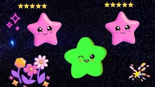 ⭐Twinkle Twinkle Little Star Whispering Night Nursery Rhyme with Soft Star Waves & Calm Moon Glow🌙✨