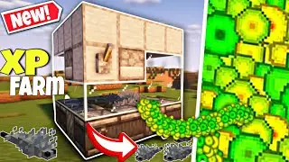 Minecraft 1.21 : The Best {Silverfish Exp Farm} || 50 Levels in 40 Seconds! || Tutorial Bedrock,Pe