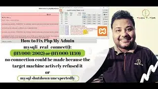 Solve XAMPP Error | MySQL shutdown unexpectedly | mysqli_real_connect(): (HY000/2002) | (HY000/1130)