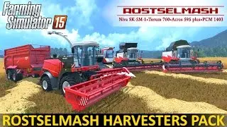 Farming Simulator 15 ROSTSELMASH HARVESTERS PACK