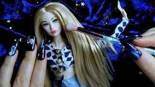 ASMR Hair & Face Brushing, Tracing 🎀 Doll Triggers (Adult Collector)