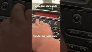 How reset Honda radio code #trendingshorts #automobile#subscribe #like