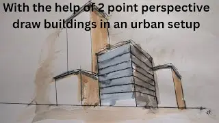 With the help of Perspective how to draw buildings in an urban setup #creative #art #sketch #artclas