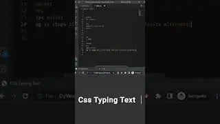How to create a typing with only CSS