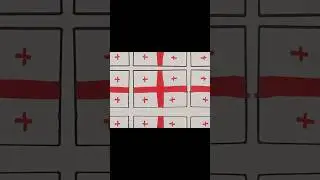 Let's draw the flag of Georgia 🇬🇪. #art #drawing #ytshorts #georgia #flag