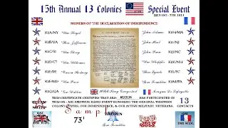 13 colonies special event 2023 I have contacted all stations in 1 day