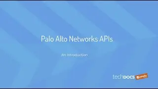 Introduction to the PAN-OS API