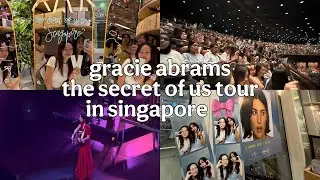 come to the secret of us tour in singapore with me! (gracie abrams concert vlog!)