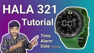 HOW to Set Time HALA 321 Digital Watch 🔥 Full Tutorial