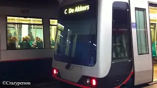 RET Metro 2X Type B op Beurs lijn C in Rotterdam