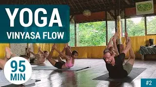 VINYASA FLOW YOGA | 95-минутный комплекс на проработку всего тела | Bali Ubud 2024 (Class #2)