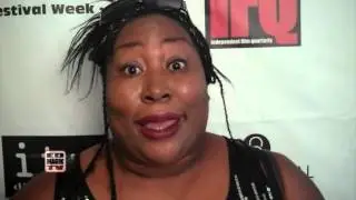 Kia Stevens aka Kharma WWE Superstar Interview at Film Festival Screening Red Carpet