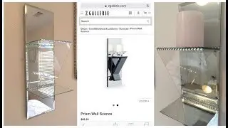 Dollar Tree DIY || ZGallerie Inspired Prism Wall Sconce
