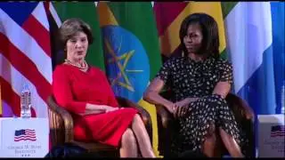 Mrs. Obama and Mrs. Bush on Being First Lady