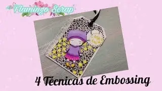 T&eacute;cnicas de Embossing frio y caliente / Como hacer Embossing / Zona Scrapera