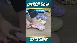 Luna &ndash; Sandal Cantik Variasi Gambar Bunga bolong-bolong #belionline #belanja #diskon #sandals