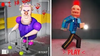 ESCAPE GRUMPY GRAN, SIREN COP'S PRISON RUN Roblox Obby Full Gameplay