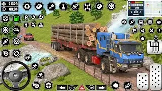 Log Transporter Truck Driving Game - Offroad Truck Driver Simulator - Android Gameplay