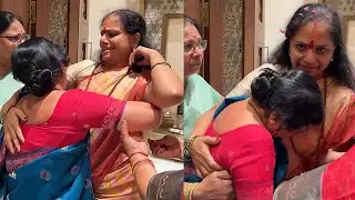 MLC Kavitha Emotional Visuals With Her Mother | MLC Kavitha And His Mother Video | News Buzz