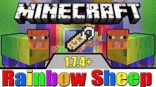 Tutorial/How to Make a Rainbow Sheep in Minecraft 1.7.4 and Above in 30 seconds!(Latest Version)